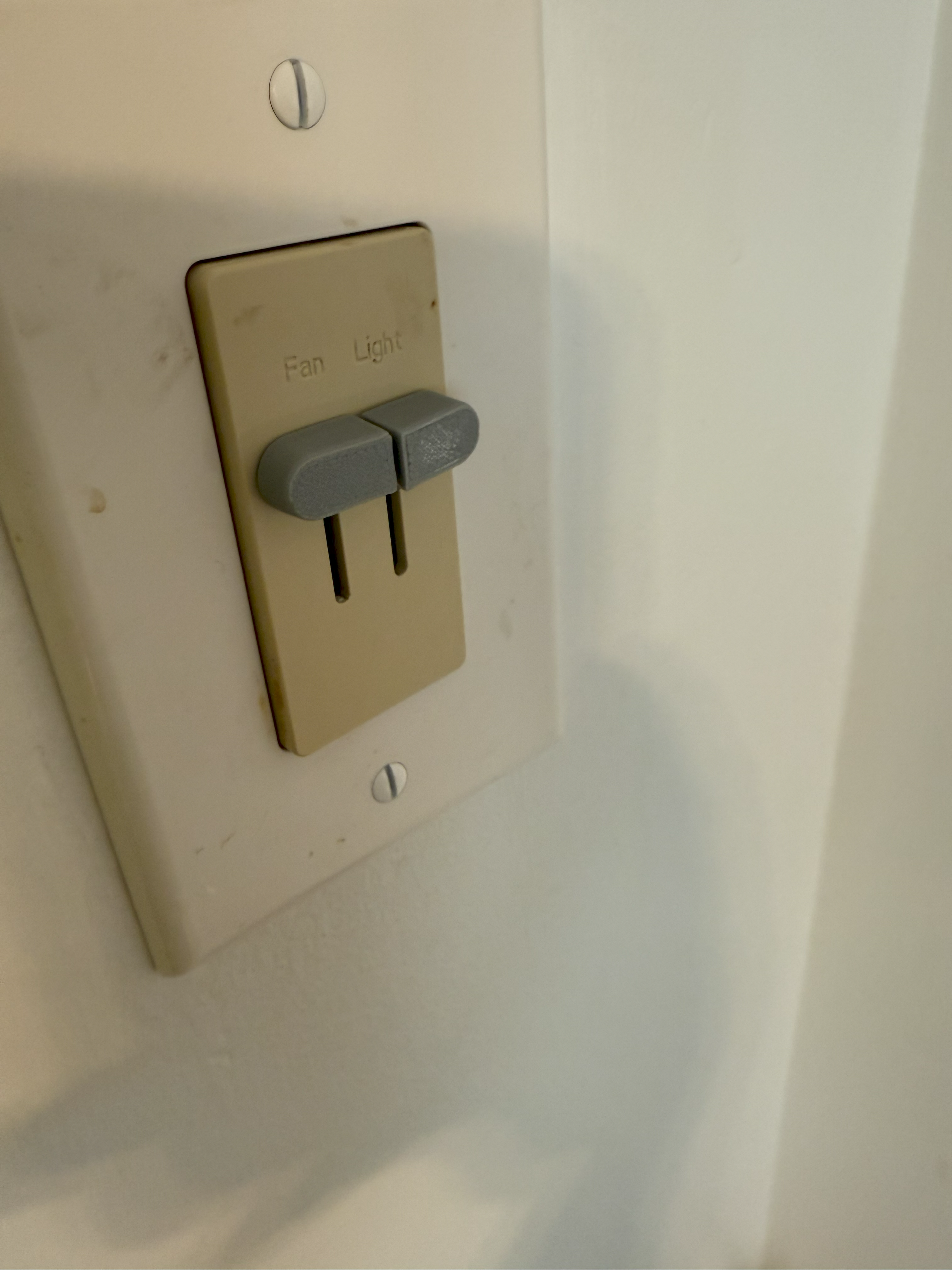 3D Printed Dimmer Knob Installed